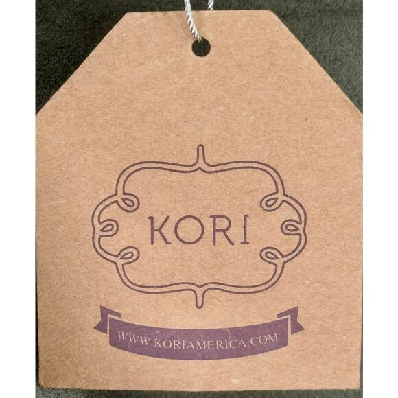 Kori America Womens Faux Suede Asymmetric Full Zip Jacket w/ Pockets Size L NWT - Picture 5 of 6